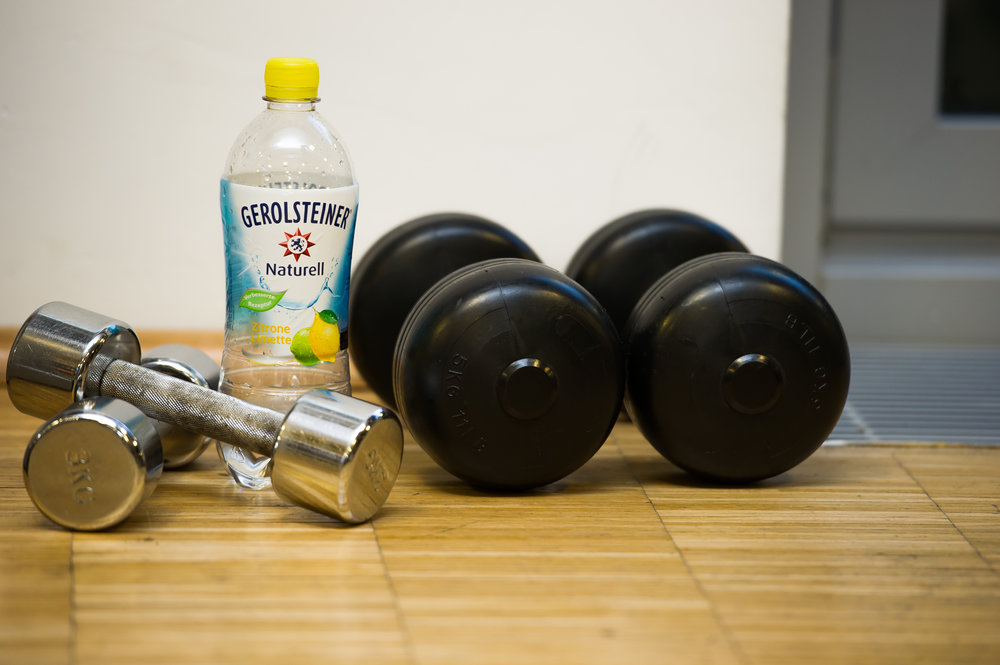 Hanteln Wasserflasche Gym Fitness Equipment